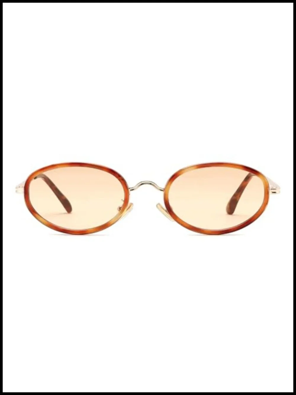 Retro Oval Metal Frame Sunglasses UV400 Protection Unisex